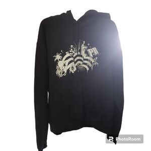 Puerto Rico black graphic hoodie Pullover EL MORRO PREOWNED